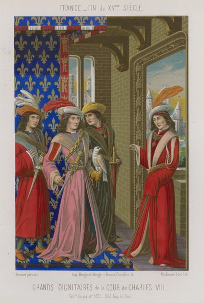 Dignitari della corte di Carlo VIII da French School