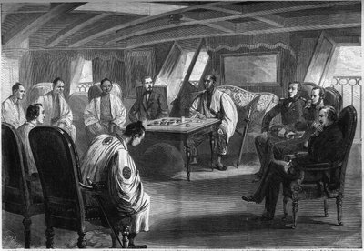 Conferenza diplomatica a bordo della nave francese 