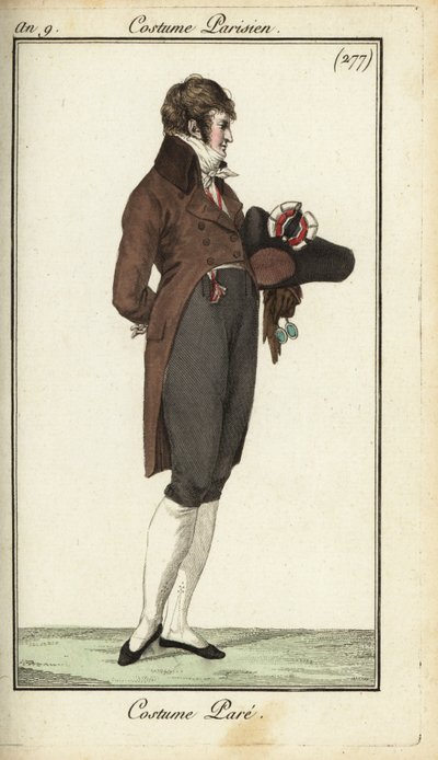 Gentiluomo del Direttorio in abito da gala da French School