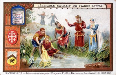 Scoperta del corpo di Federico Barbarossa nel fiume Selef da French School