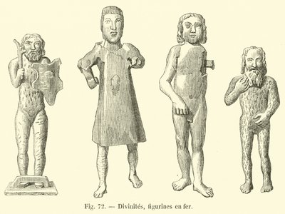 Divinità, figurine in ferro da French School