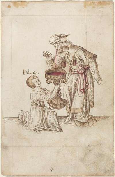 Non fare acqua sui ritagli di unghie o capelli [fol. 30 recto], 1512-1515 circa (disegno a inchiostro) da French School