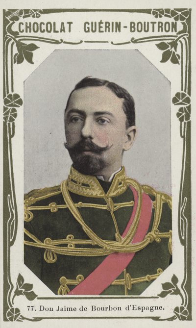 Don Jaime di Borbone di Spagna da French School
