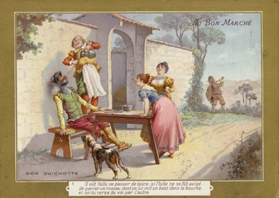 Don Chisciotte che beve da French School