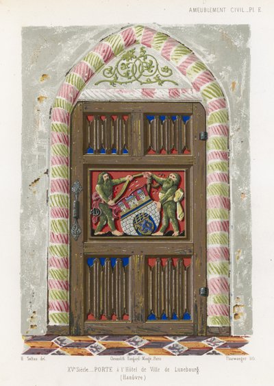 Porta nel municipio di Luneburg da French School