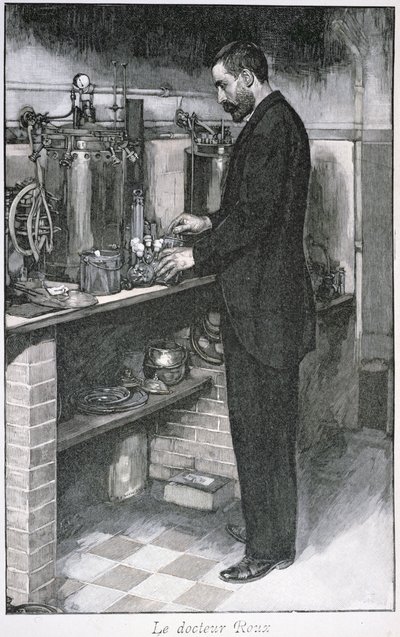 Dr. Pierre Emile Roux (1853-1933) da La Revue Illustrée, 1 ottobre 1894 da French School