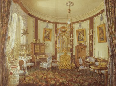 Salotto del Castello di Sache da French School