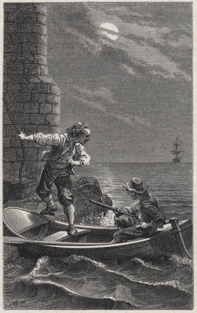 La fuga di Duguay-Trouin dalla prigionia inglese da French School