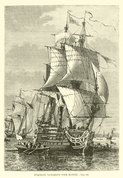 Duquesne vittorioso su Ruyter da French School