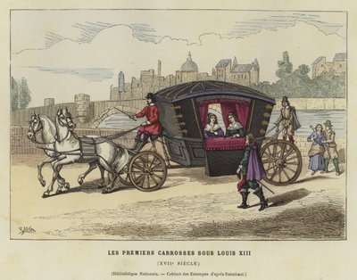 Prima carrozza francese, regno di Luigi XIII, XVII secolo da French School