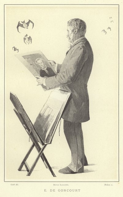 Edmond de Goncourt, scrittore e critico francese da French School