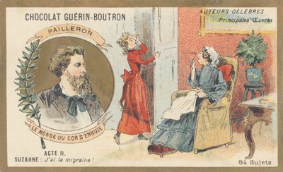 Edouard Pailleron (1834-1899) drammaturgo, poeta e giornalista francese, autore di “Il mondo in cui ci si annoia”, commedia in tre atti (1881) da French School