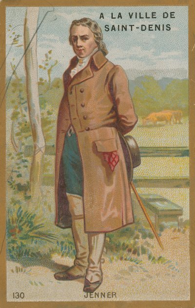Edward Jenner, medico inglese e scopritore del vaccino per il vaiolo da French School