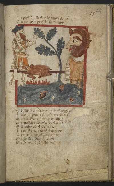 Roman de Brut di Wace da French School