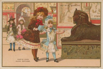 Galleria Egizia, Museo del Louvre, Parigi da French School