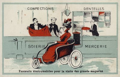 Poltrone elettriche per visitare i grandi magazzini da French School