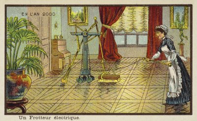 Macchina elettrica per lucidare i pavimenti nell