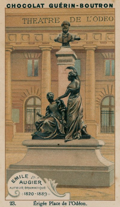 Emile Augier, Autore Drammatico, 1820-1889, Eretto a Place de l