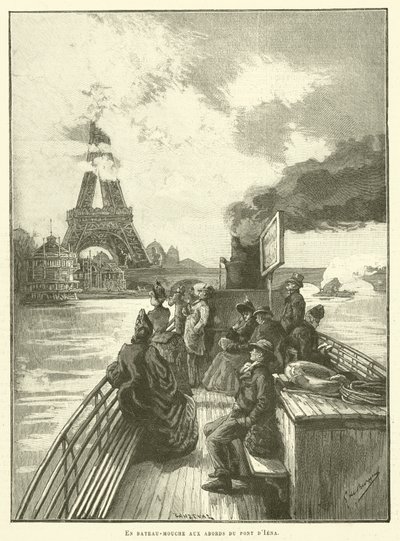 In bateau-mouche vicino al ponte d