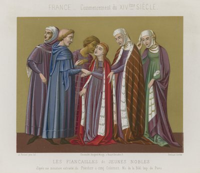 Fidanzamento dei giovani nobili da French School