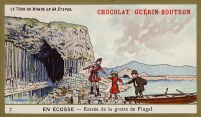 Ingresso alla Grotta di Fingal; Scozia da French School