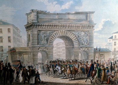 Entrata degli alleati a Parigi dalla Porta Saint Martin il 31/03/1814 da French School