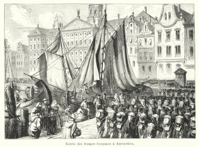 Ingresso delle truppe francesi ad Amsterdam (incisione) da French School