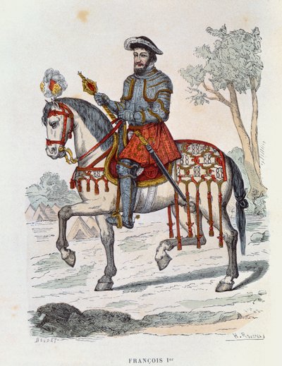 Ritratto equestre di Francesco I da French School