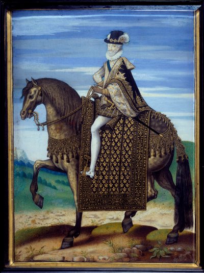 Ritratto equestre di Enrico IV (1553-1610) da French School
