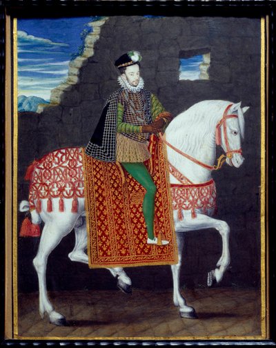 Ritratto equestre di Enrico III, Re di Francia da French School