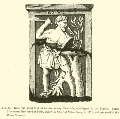 Esus, il Grande Dio della Natura tra i Galli, venerato nelle Foreste da French School