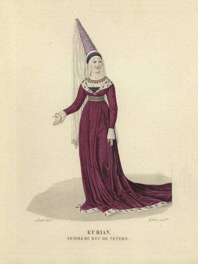 Eurian, moglie del Duca di Nevers da French School
