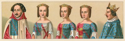 Costume del Medioevo europeo da French School