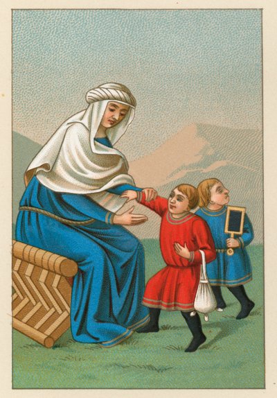 Costume del Medioevo europeo da French School