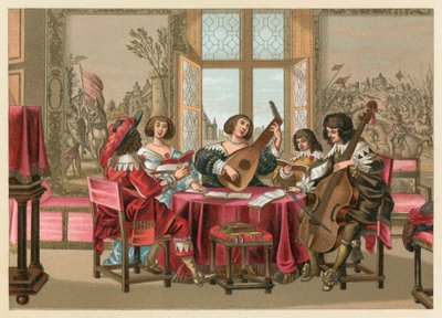 Costume europeo del XVII secolo da French School