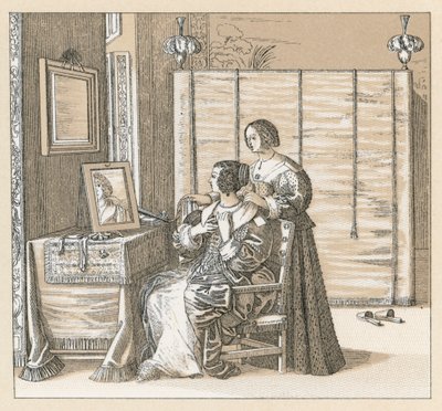 Costume del XVII secolo in Europa da French School