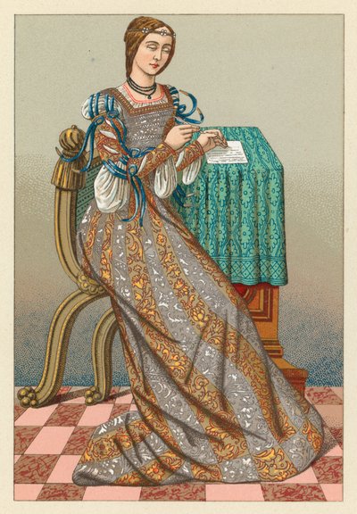 Costume europeo del XVI secolo da French School