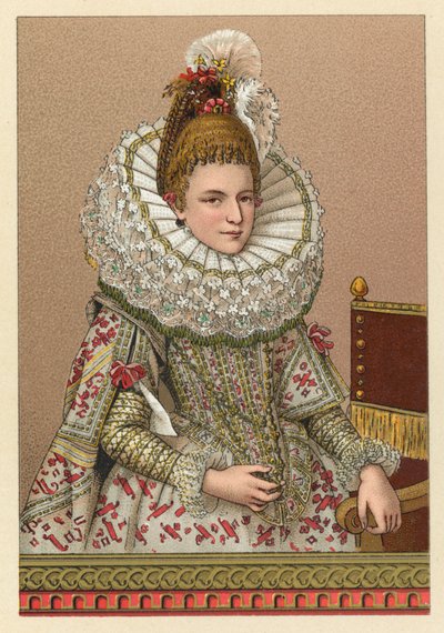 Costume europeo del XVI secolo da French School