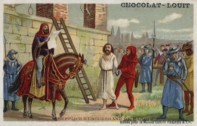 Esecuzione di Enguerrand de Marigny, primo ministro di Filippo IV di Francia, 1315 da French School