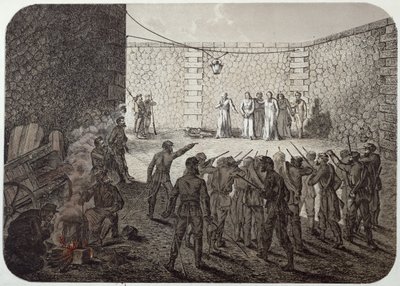 Esecuzione di ostaggi durante la Comune, 1871 da French School