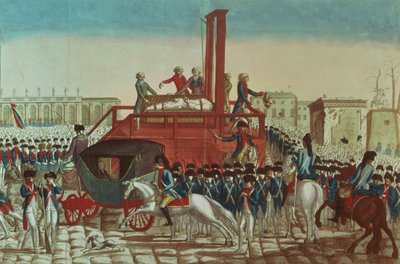 Esecuzione di Luigi XVI, 21 gennaio 1793 da French School