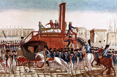 Esecuzione di Luigi XVI di Francia, 21 gennaio da French School