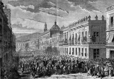 Spedizione del Messico (1861-1867): ingresso del generale Francois Achille Bazaine da French School