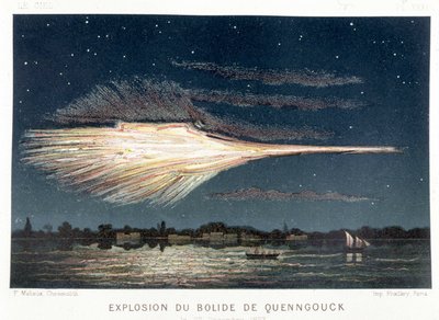 Esplosione del bolide di Quenngouck (meteorite) il 27 dicembre 1857 - in 
