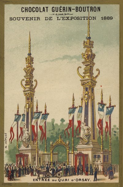 Esposizione 1889 - Souvenir di cioccolato da French School