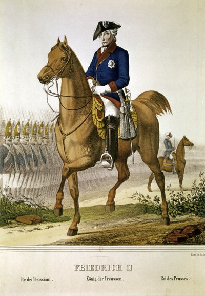 FRIEDRICH II "IL GRANDE": Re di Prussia (1712-1786) da French School