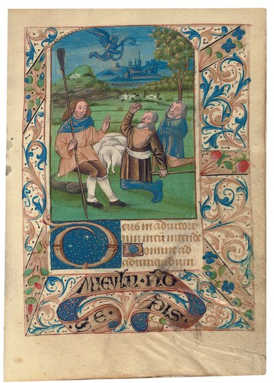 F. 37 Annunciazione ai pastori, c.1480 da French School