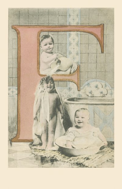 Tre bambini nel bagno da French School