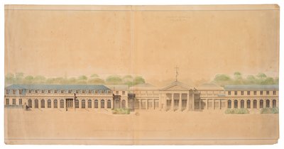 Facciata del Castello di Neuilly da French School