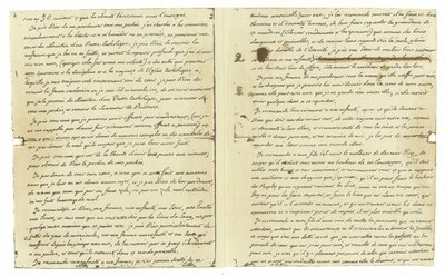 Facsimile del testamento di Luigi XVI di Francia da French School